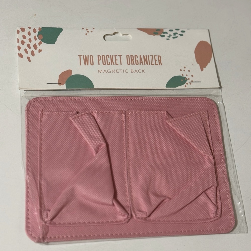 Kohl's Pink Two Pocket Organizer for Locker NWT